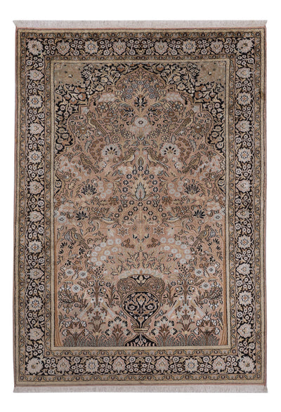Seta del Kashmir Tappeto 126x188cm - Tappeto orientale