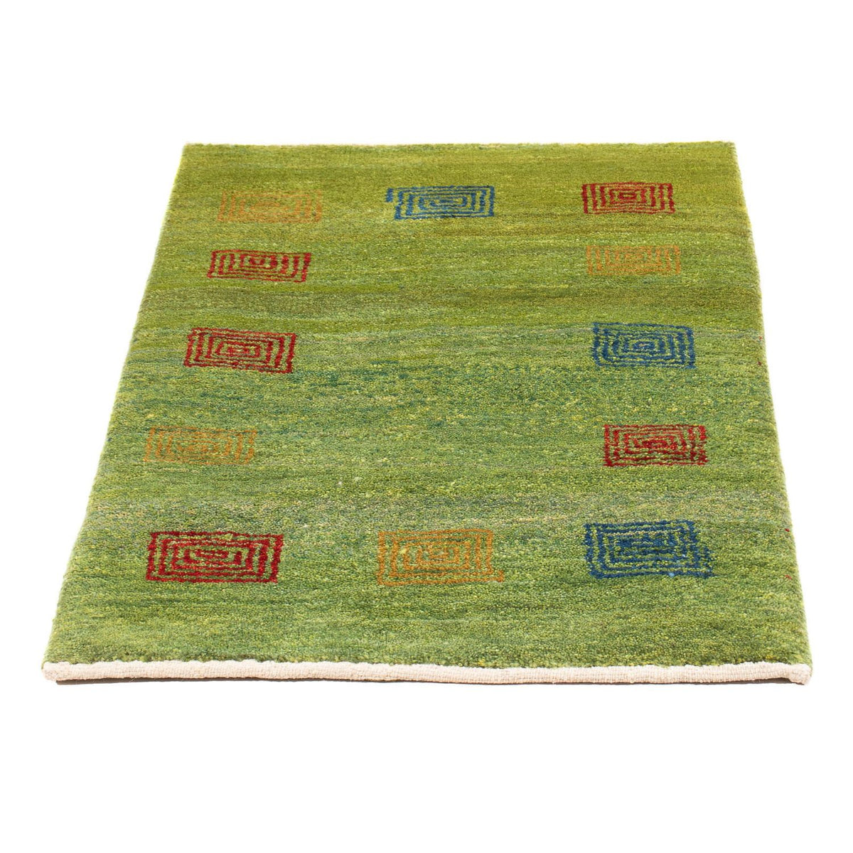 Tappeto Gabbeh - Persero - 88 x 57 cm - verde