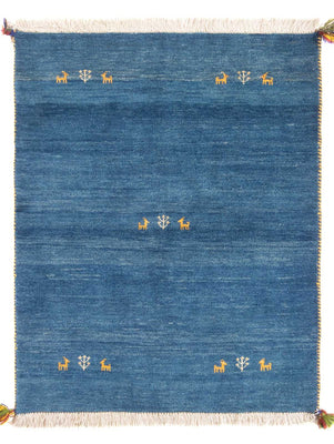 Tappeto Gabbeh - Persero - 145 x 106 cm - blu