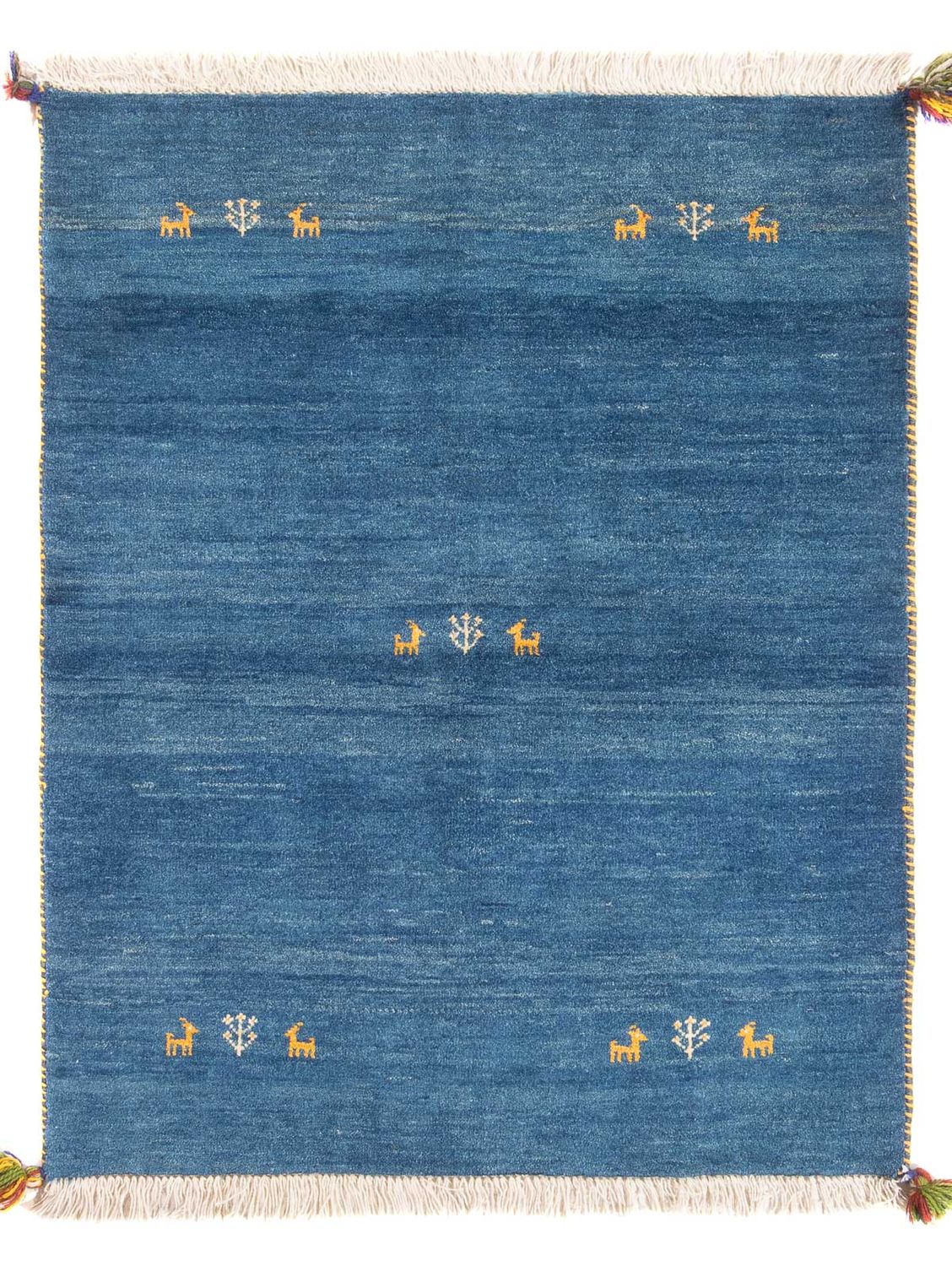 Tappeto Gabbeh - Persero - 145 x 106 cm - blu