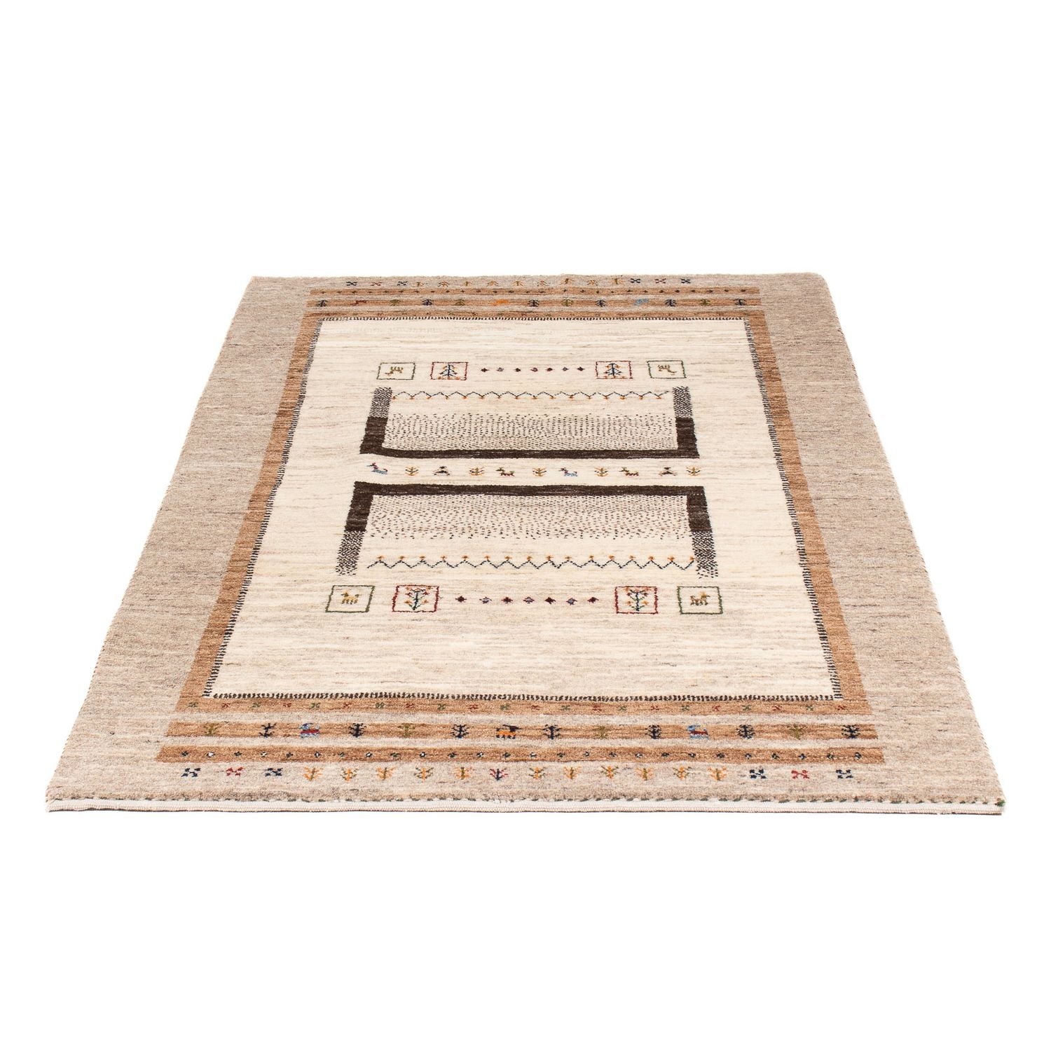 Tappeto Gabbeh - Loribaft Persero - 157 x 98 cm - naturale