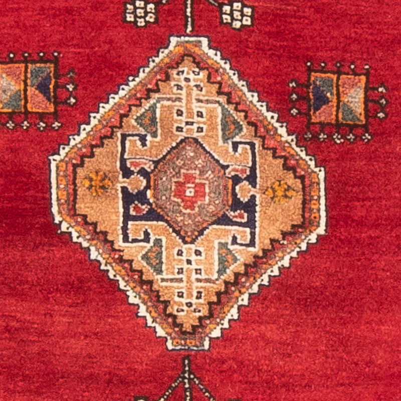 Tappeto corsia Tappeto Gabbeh - Kashkuli Persero - 234 x 82 cm - rosso
