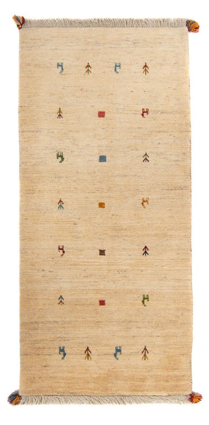 Tappeto corsia Tappeto Gabbeh - Persero - 200 x 82 cm - beige