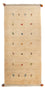 Tappeto corsia Tappeto Gabbeh - Persero - 200 x 82 cm - beige