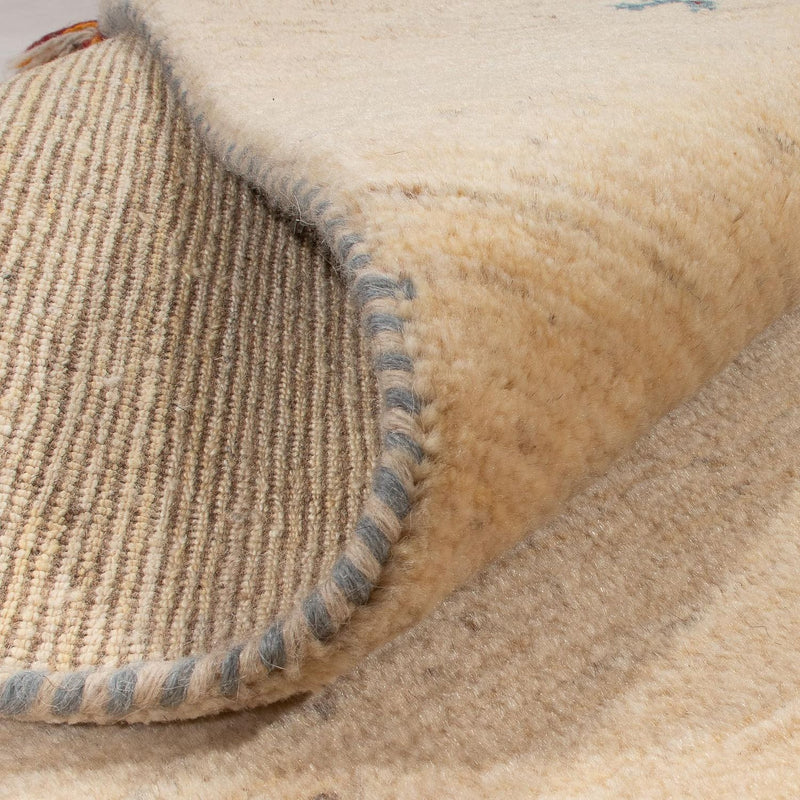 Tappeto corsia Tappeto Gabbeh - Persero - 200 x 82 cm - beige