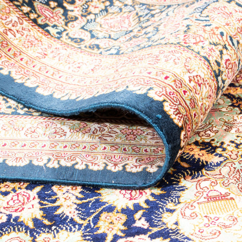 Tappeto di seta - Ghom seta - Premio - 152 x 102 cm - blu scuro