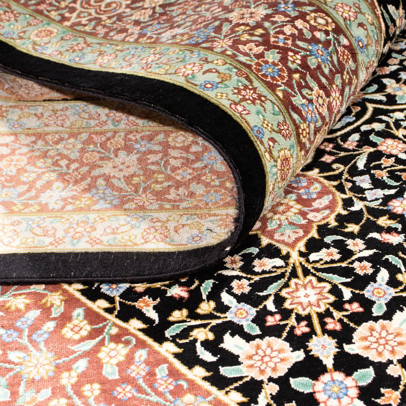 Tappeto di seta - Ghom seta - Premio - 154 x 101 cm - blu scuro