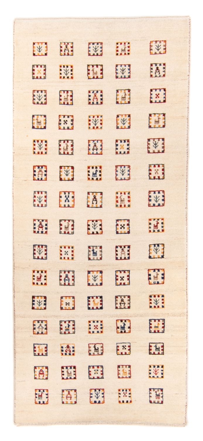 Tappeto corsia Tappeto Gabbeh - Loribaft Persero - 200 x 82 cm - beige