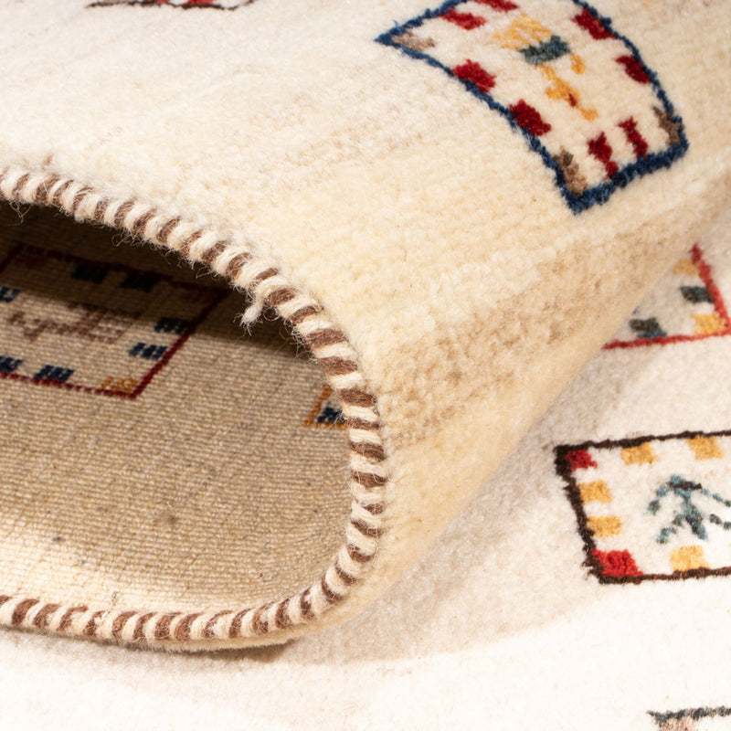 Tappeto corsia Tappeto Gabbeh - Loribaft Persero - 200 x 82 cm - beige