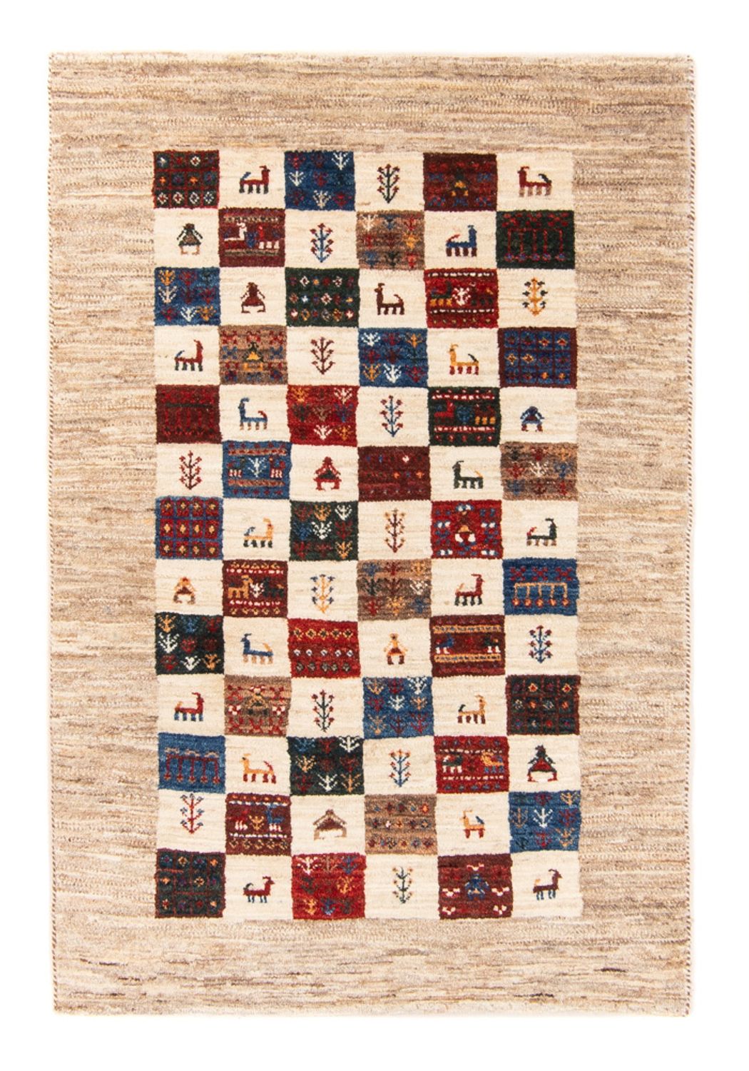 Tappeto Gabbeh - Loribaft Persero - 129 x 81 cm - multicolore