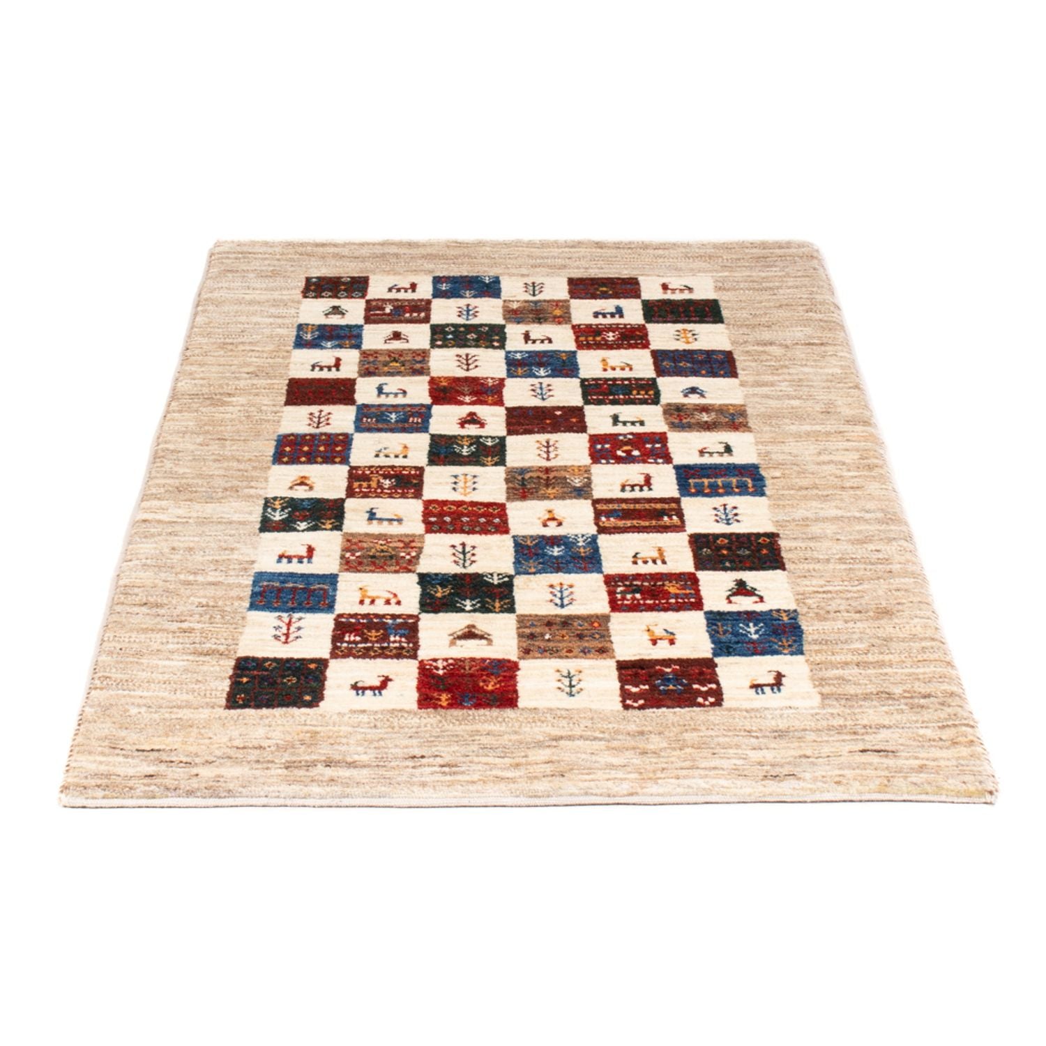 Tappeto Gabbeh - Loribaft Persero - 129 x 81 cm - multicolore