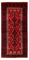 Tappeto Belutsch 102x211cm - Tappeto persiano - Passatoia / Rosso / 102 x 211 cm Passatoia