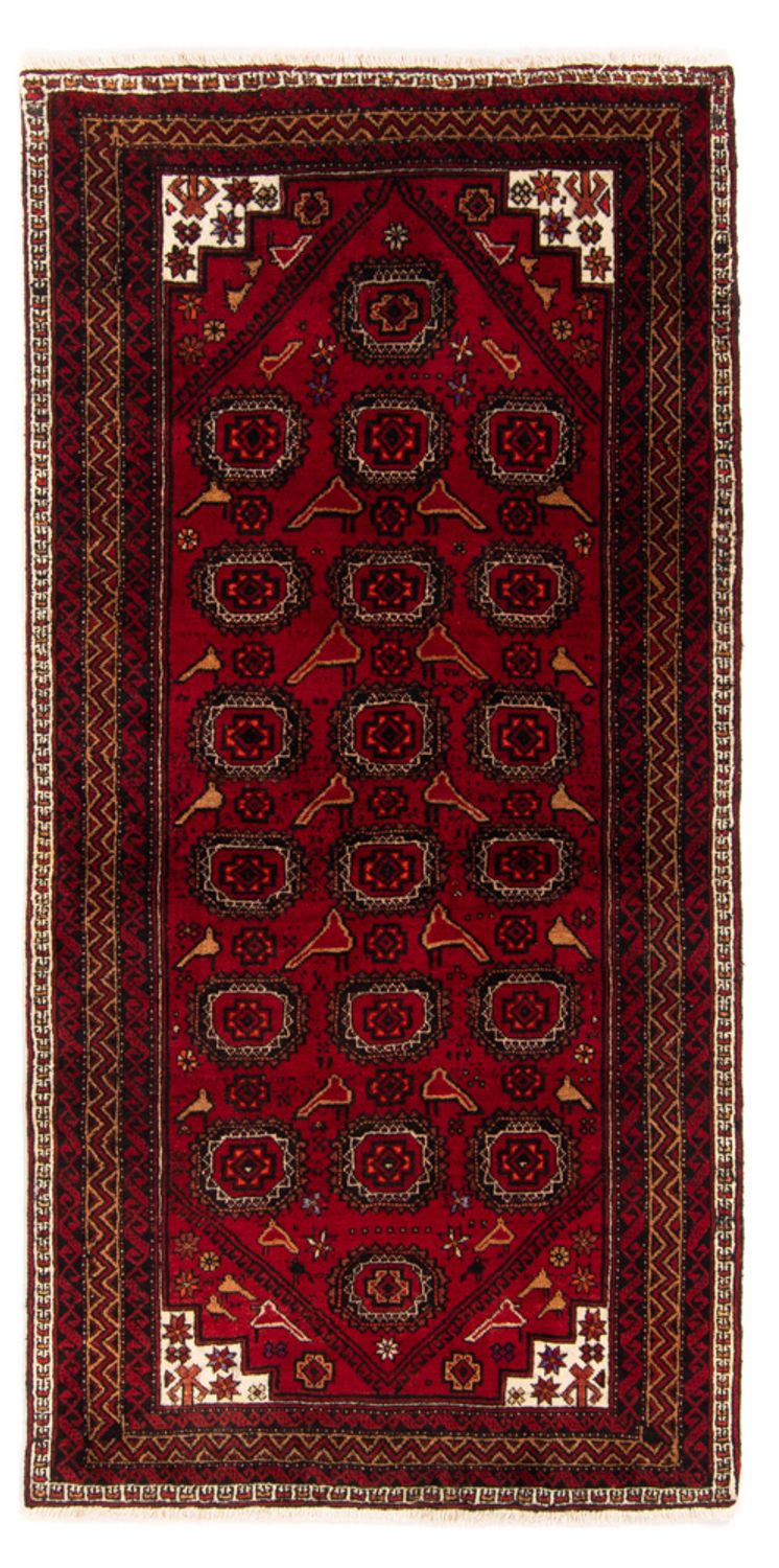 Tappeto corsia Tappeto Belutsch - 188 x 94 cm - rosso