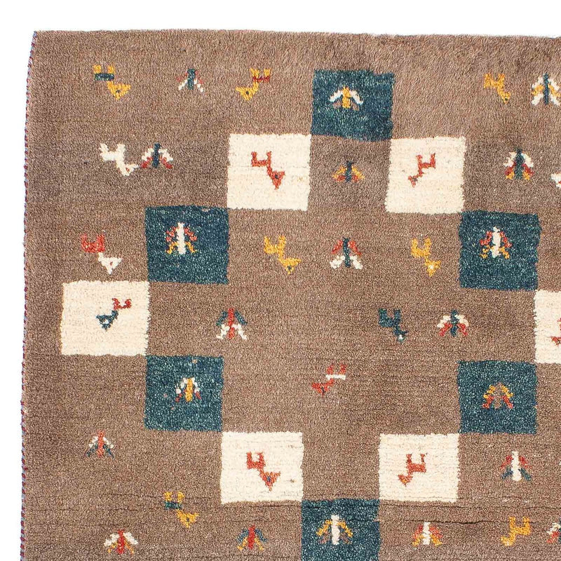 Tappeto Gabbeh - Persero - 139 x 82 cm - marrone