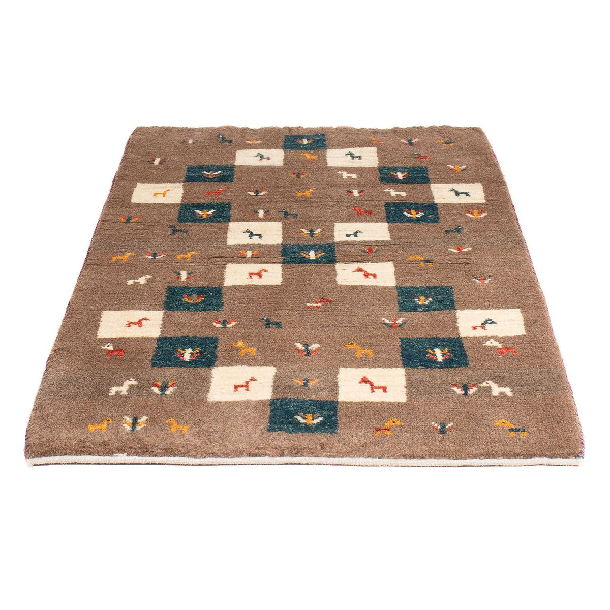 Tappeto Gabbeh - Persero - 139 x 82 cm - marrone