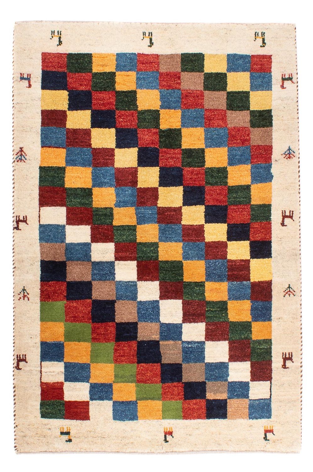 Tappeto Gabbeh - Persero - 125 x 86 cm - multicolore