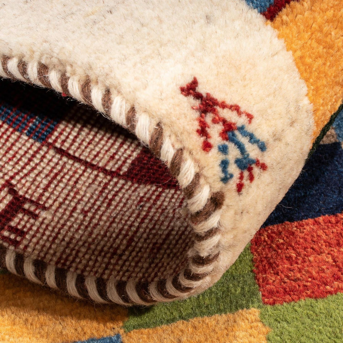 Tappeto Gabbeh - Persero - 125 x 86 cm - multicolore