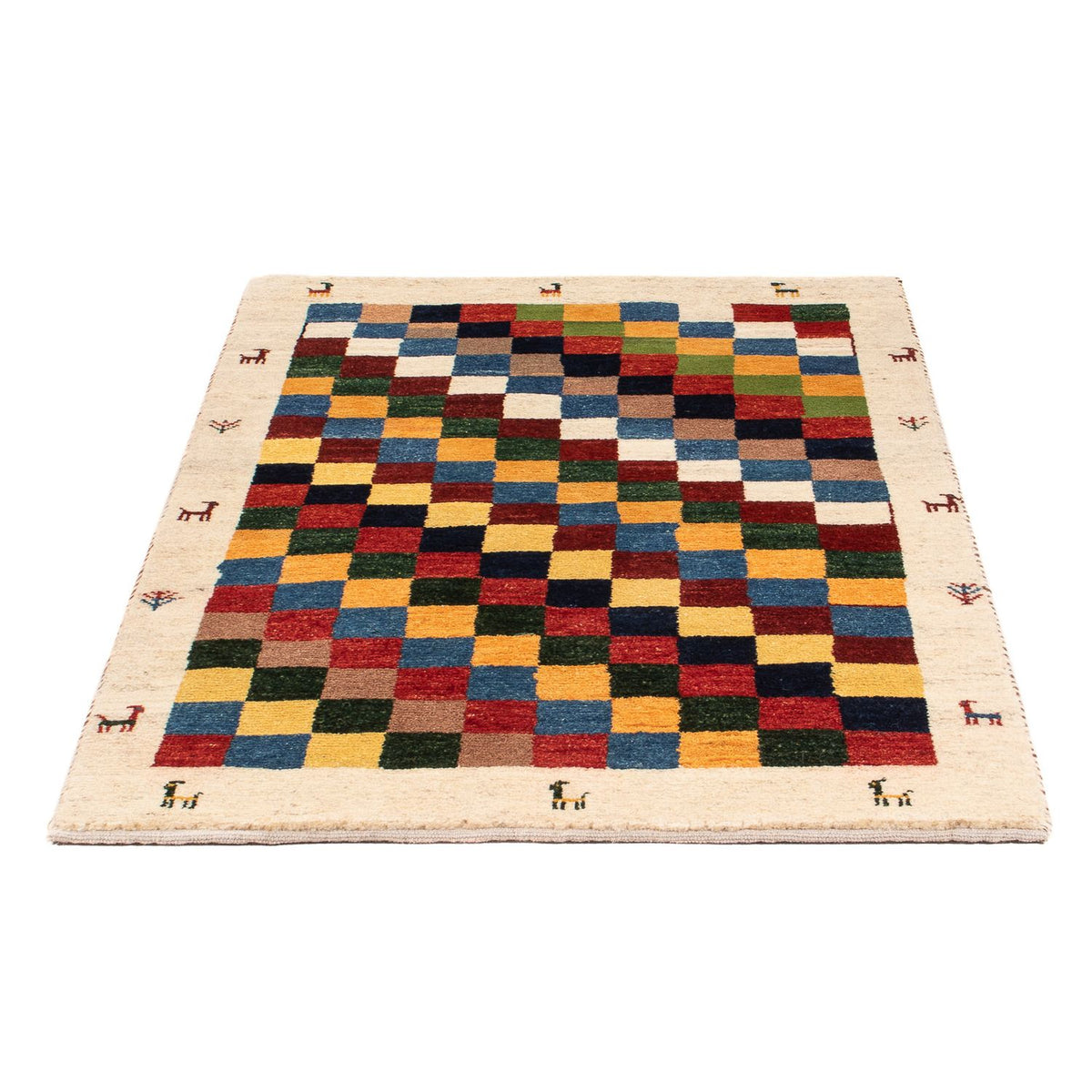 Tappeto Gabbeh - Persero - 125 x 86 cm - multicolore