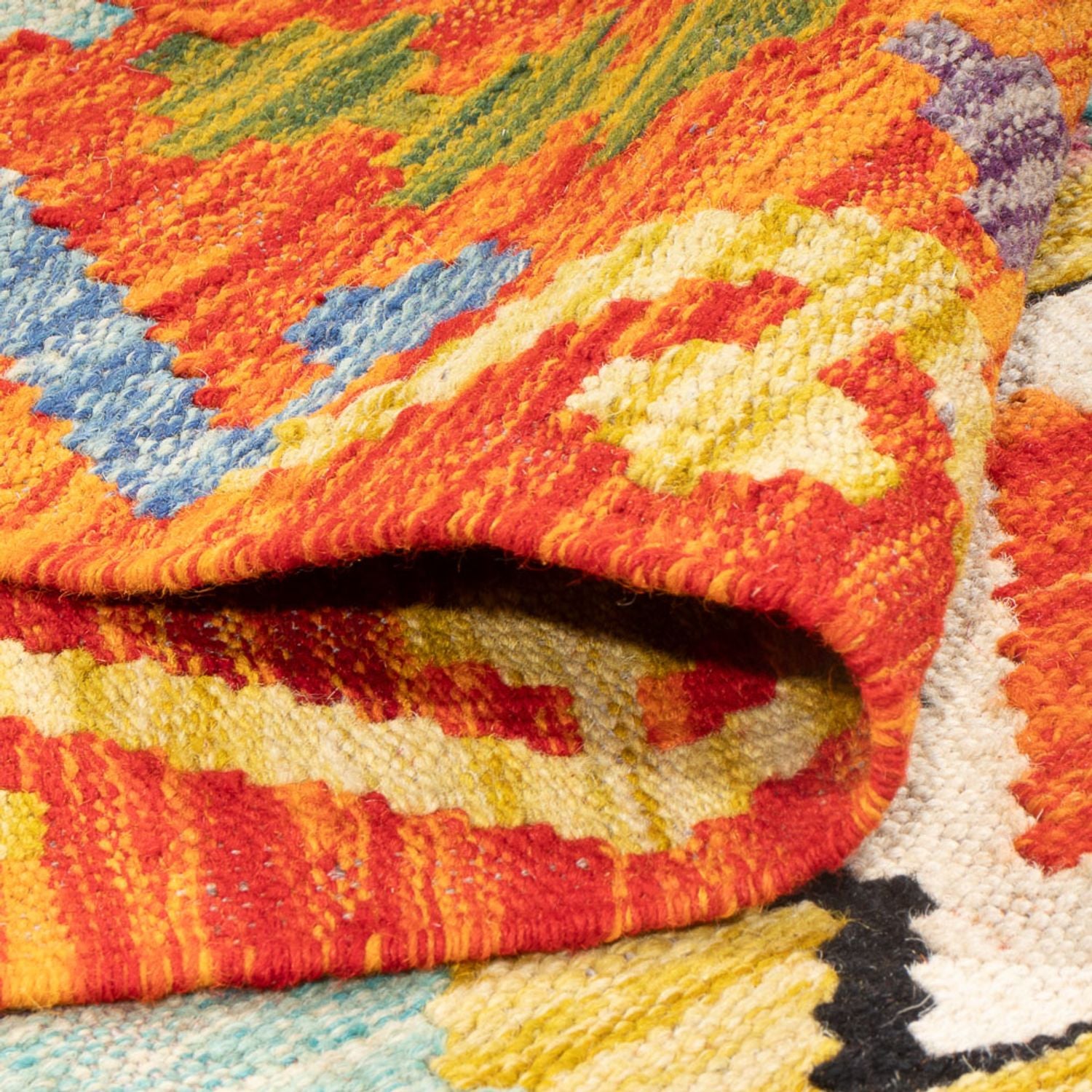 Tappeto Kelim - Splash - 247 x 176 cm - multicolore