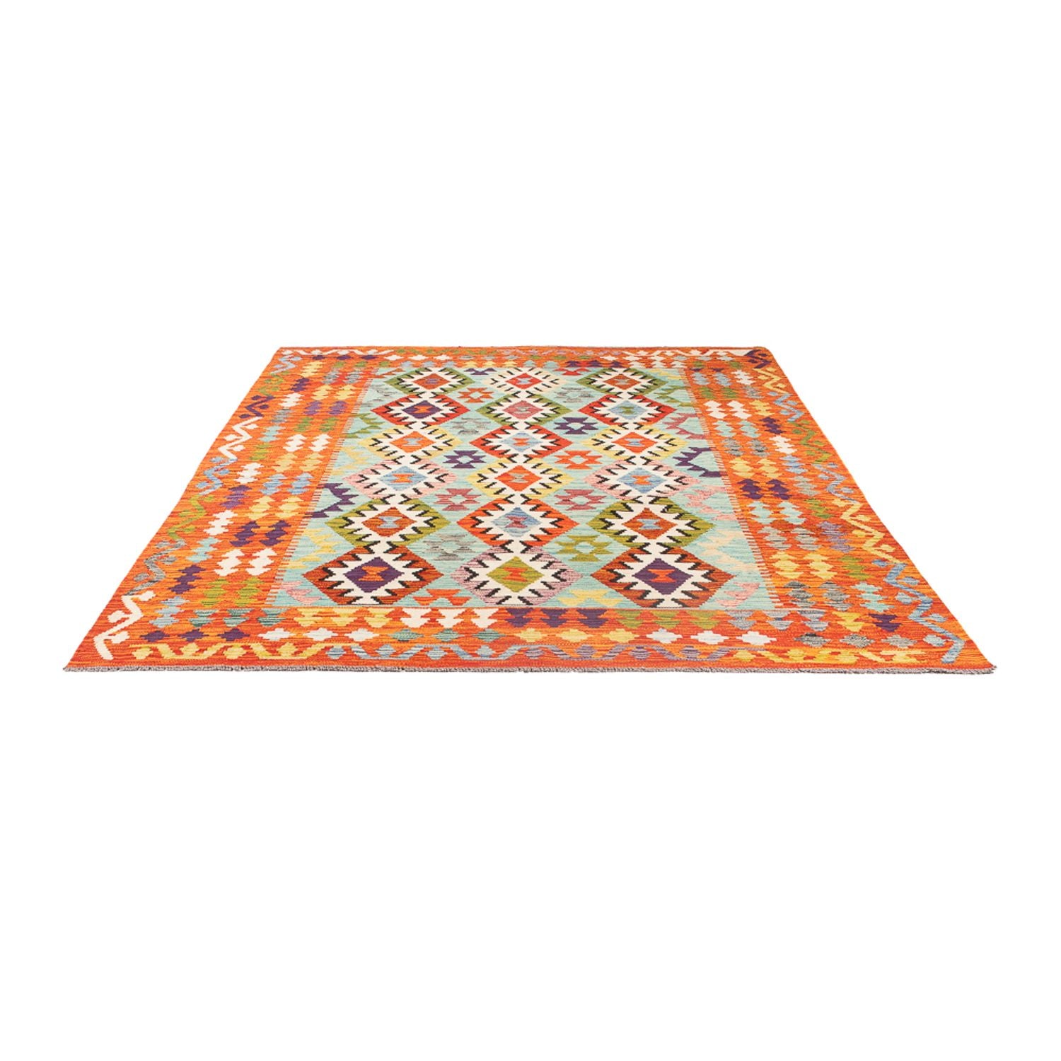 Tappeto Kelim - Splash - 247 x 176 cm - multicolore