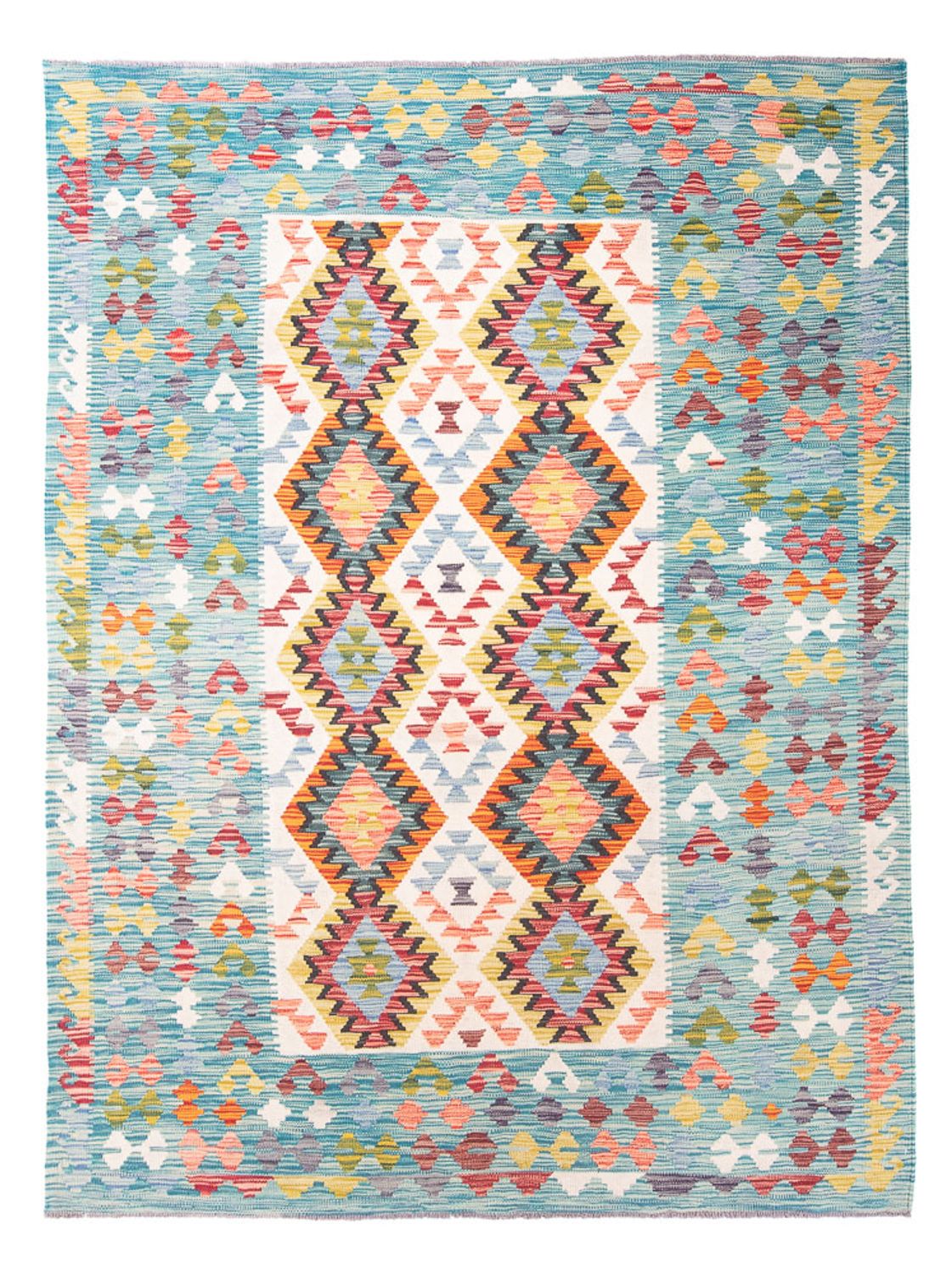 Tappeto Kelim - Splash - 251 x 182 cm - multicolore