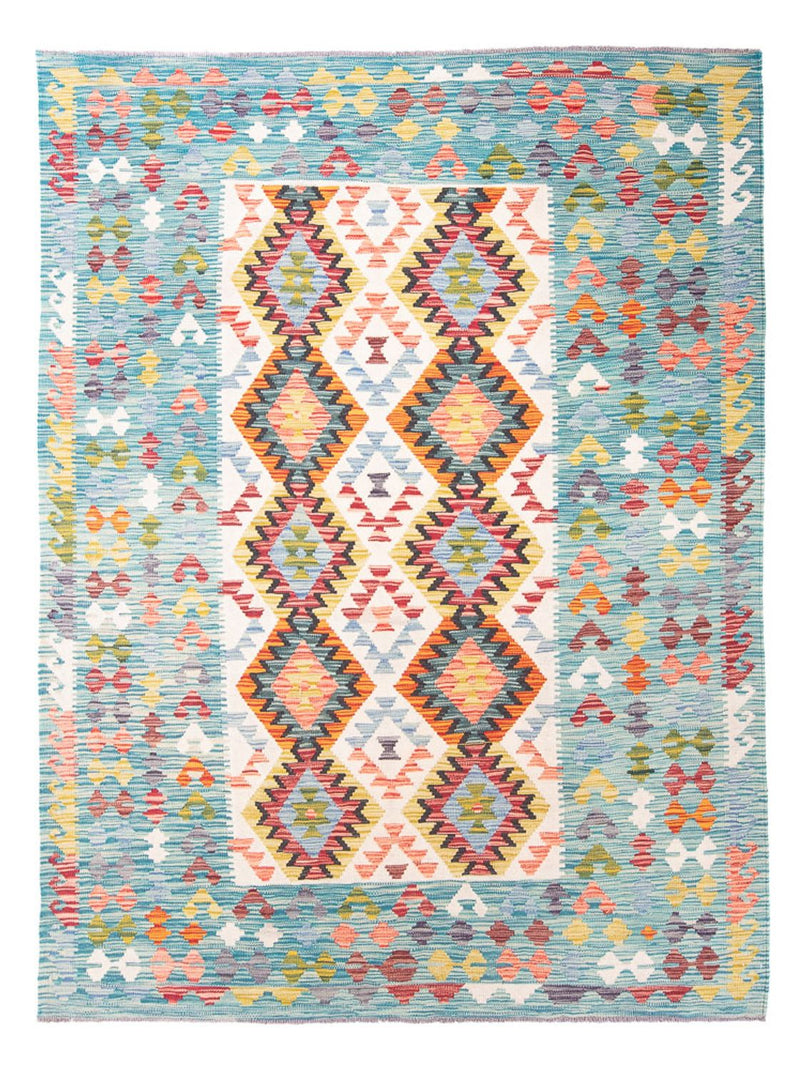 Tappeto Kelim - Splash - 251 x 182 cm - multicolore