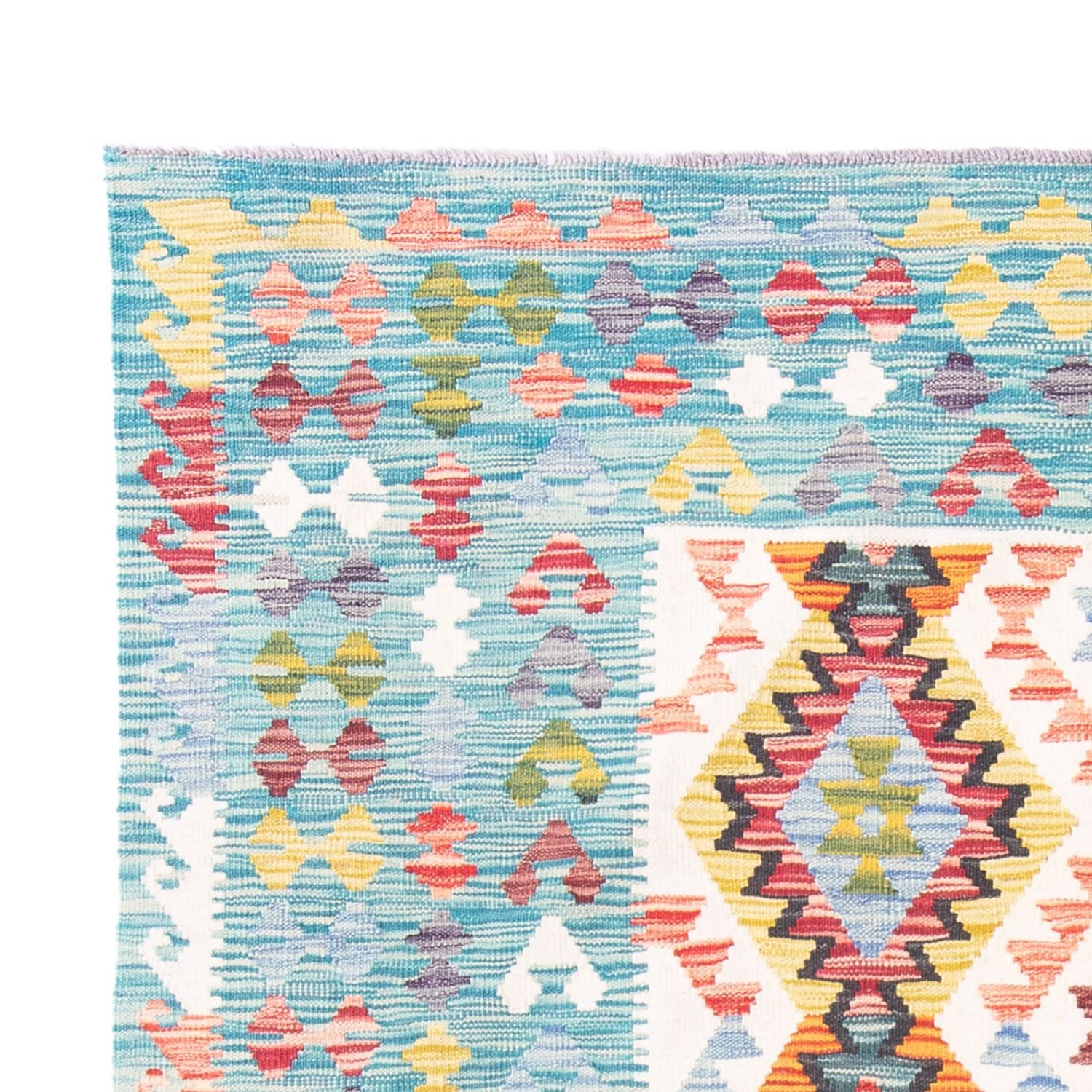 Tappeto Kelim - Splash - 251 x 182 cm - multicolore