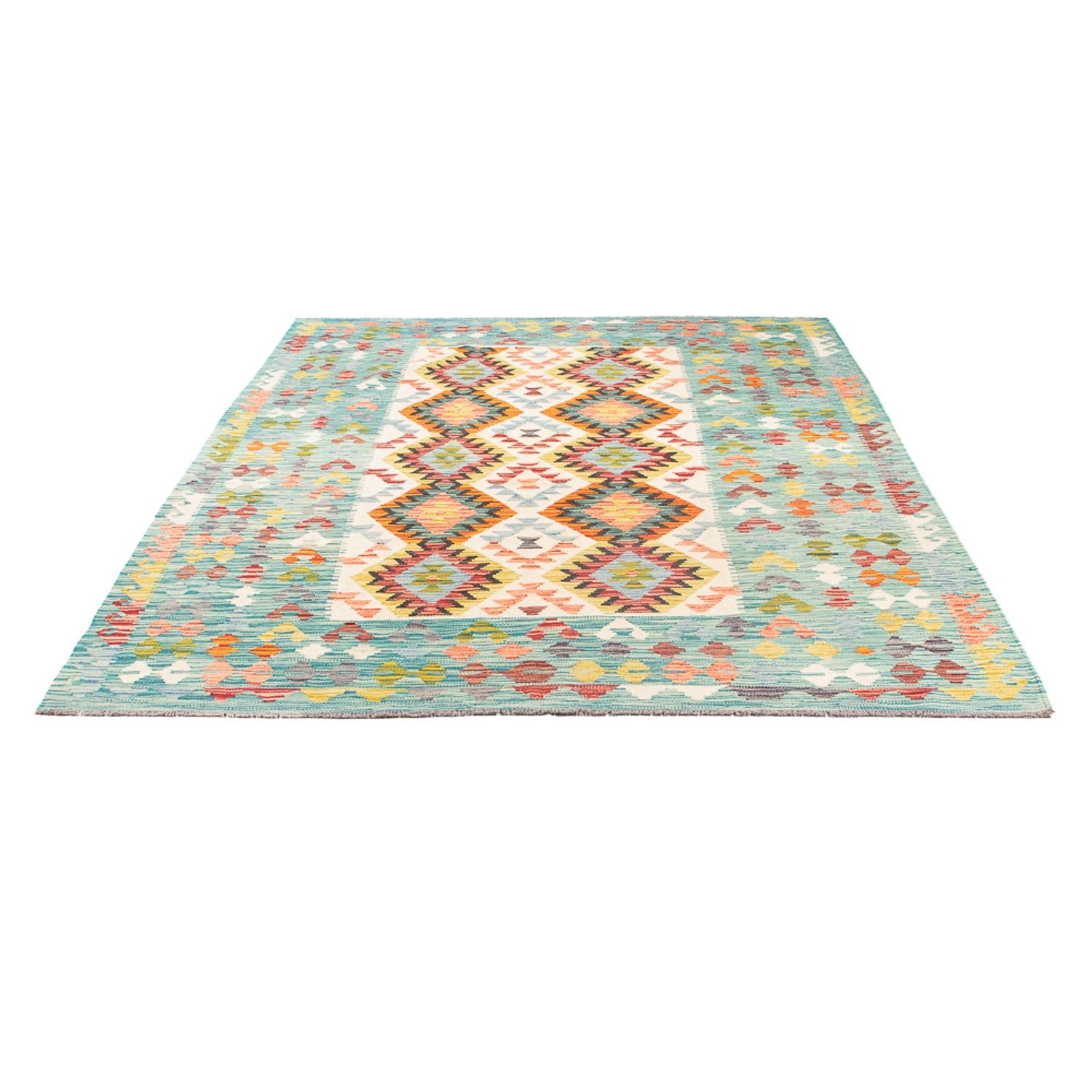 Tappeto Kelim - Splash - 251 x 182 cm - multicolore