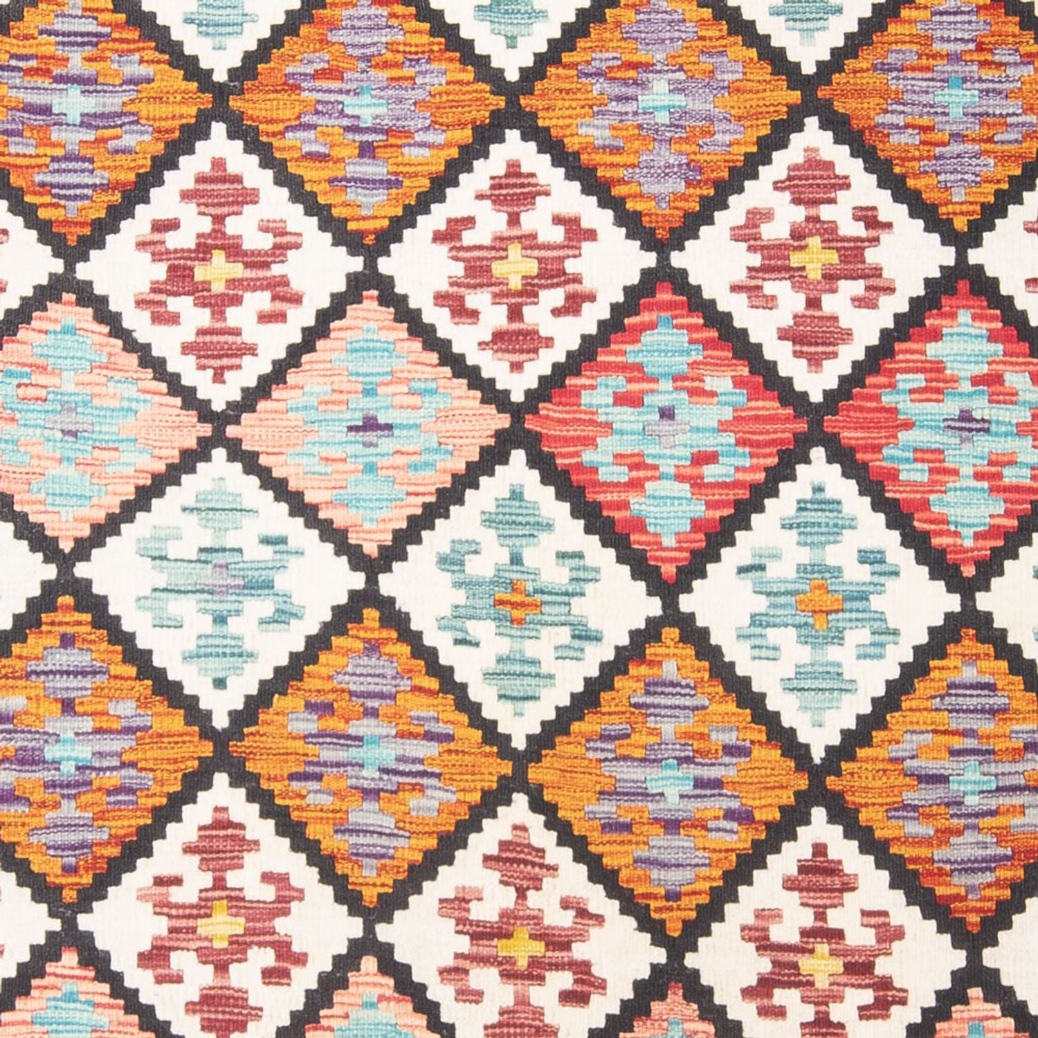Tappeto Kelim - Splash - 239 x 200 cm - multicolore