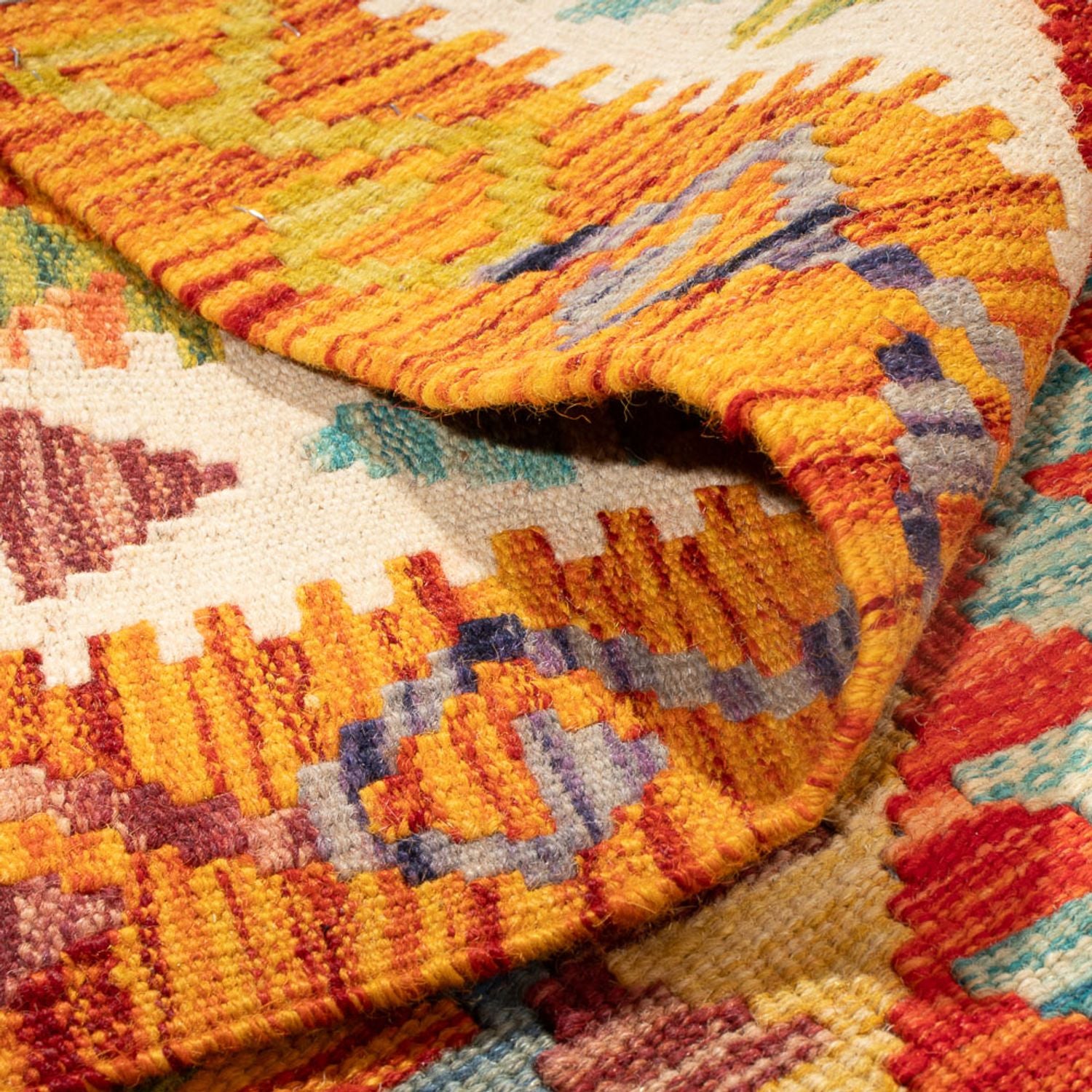 Tappeto Kelim - Splash - 190 x 123 cm - multicolore