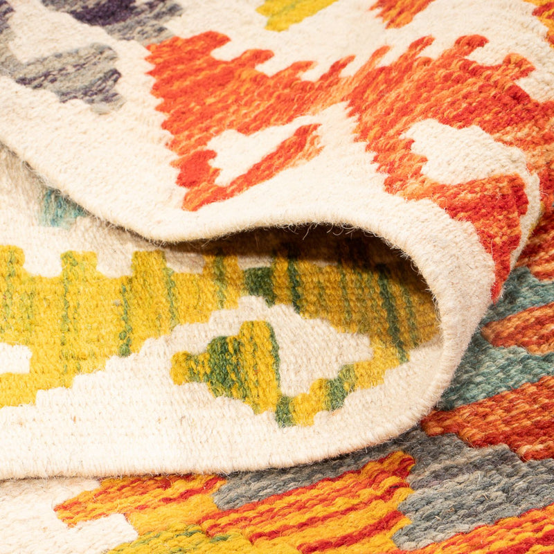 Tappeto Kelim - Splash - 195 x 156 cm - multicolore