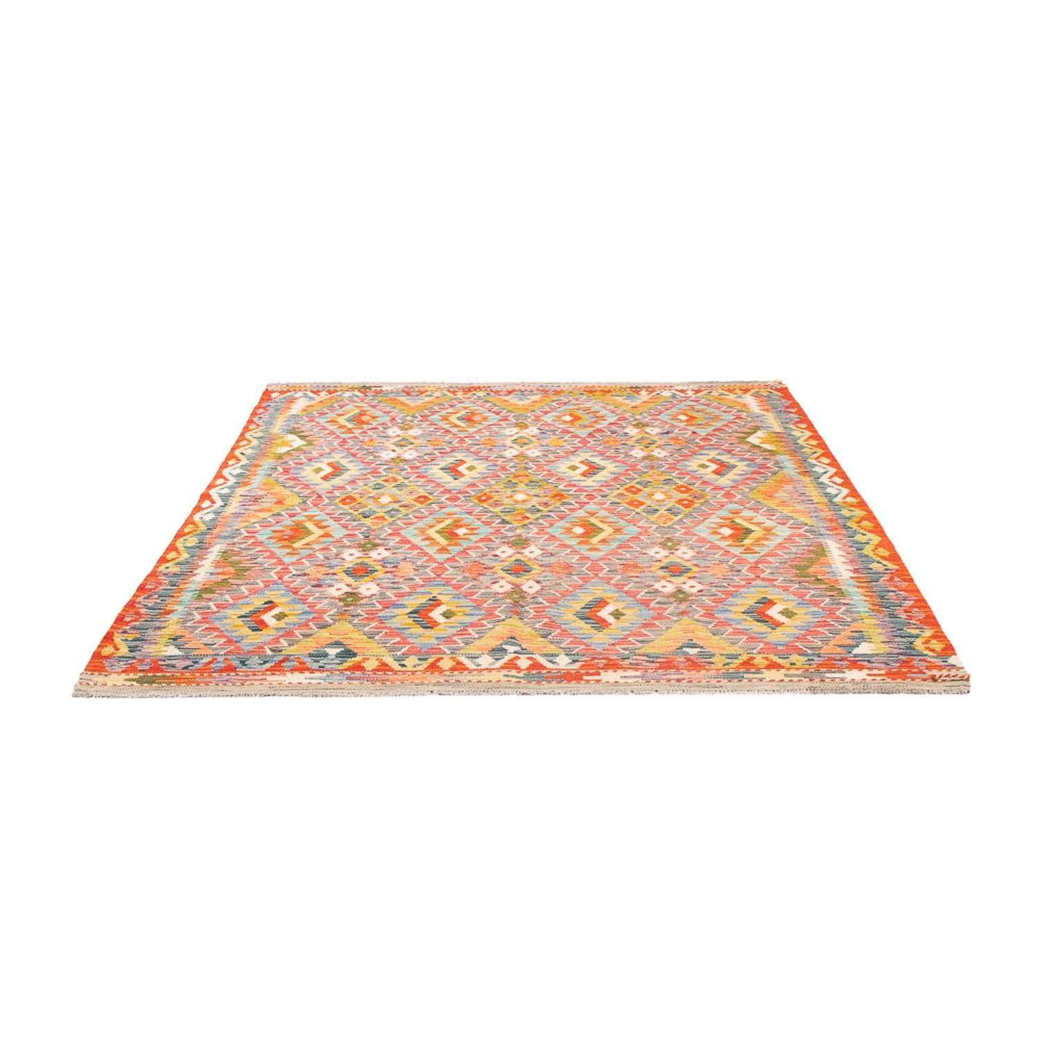 Tappeto Kelim - Splash - 197 x 162 cm - multicolore