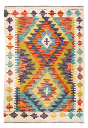 Tappeto Kelim - Splash - 84 x 62 cm - multicolore