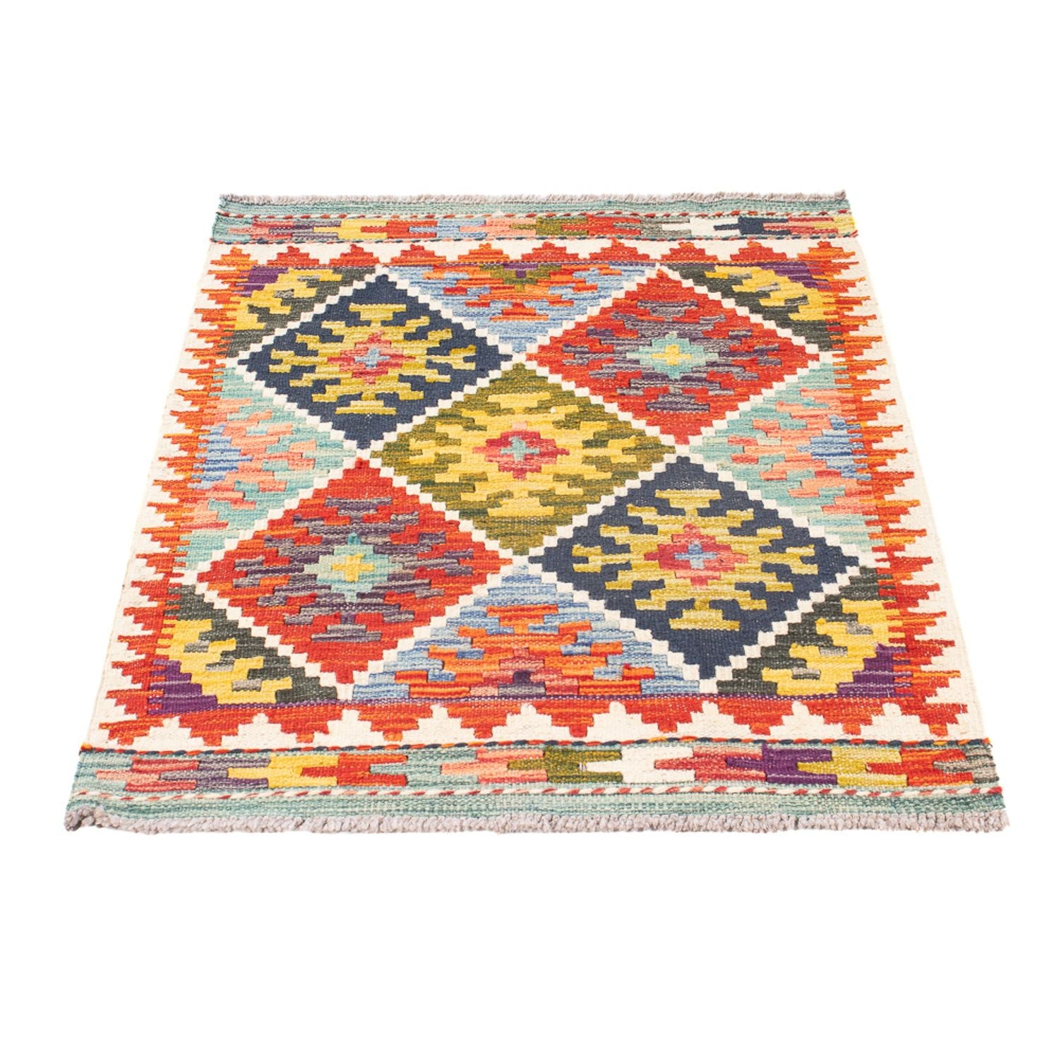 Tappeto Kelim - Splash - 93 x 65 cm - multicolore