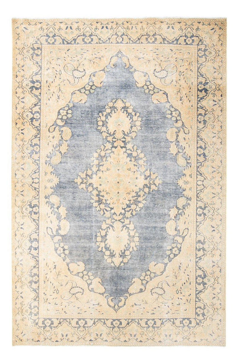 Tappeto vintage - 225 x 147 cm - blu chiaro