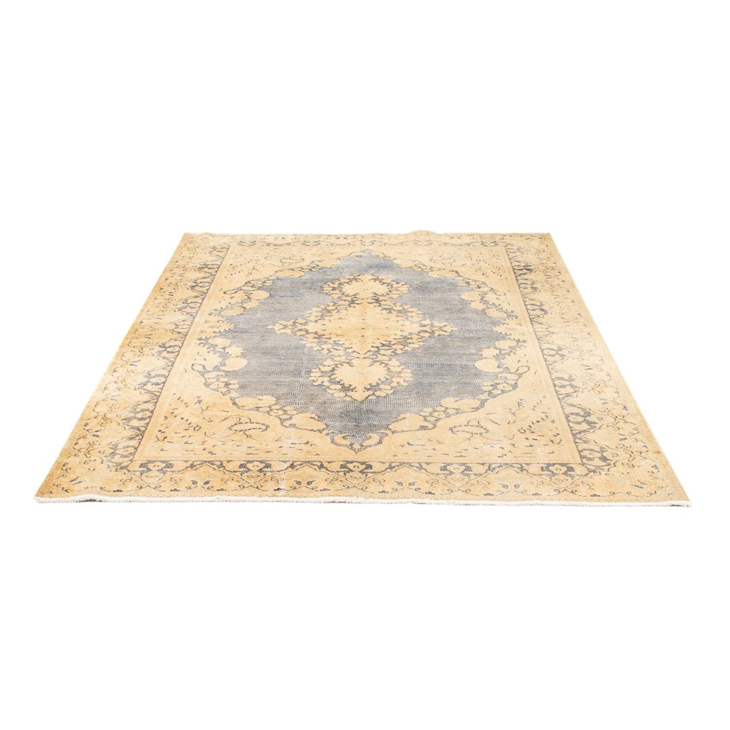 Tappeto vintage - 225 x 147 cm - blu chiaro
