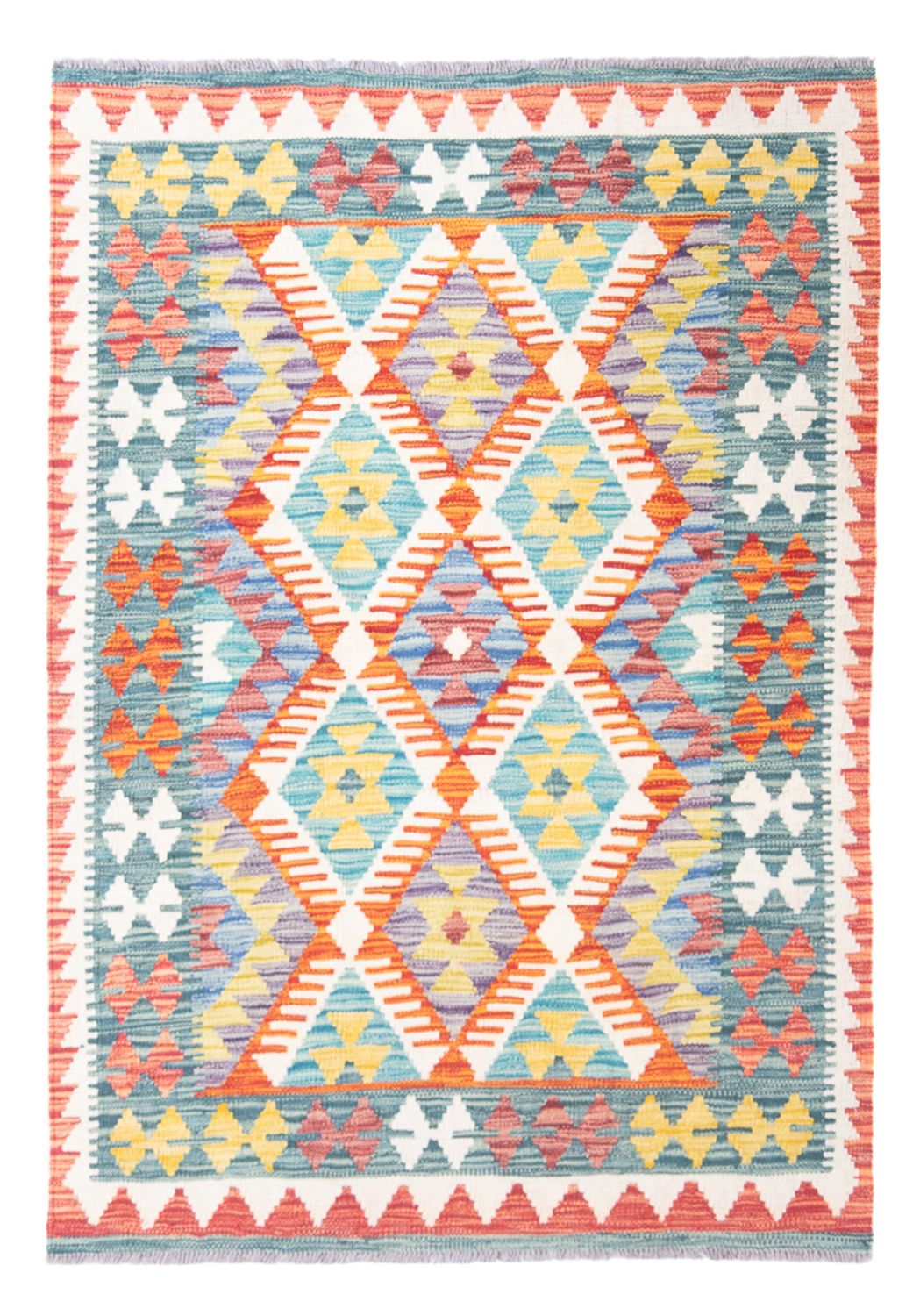 Tappeto Kelim - Splash - 150 x 110 cm - multicolore