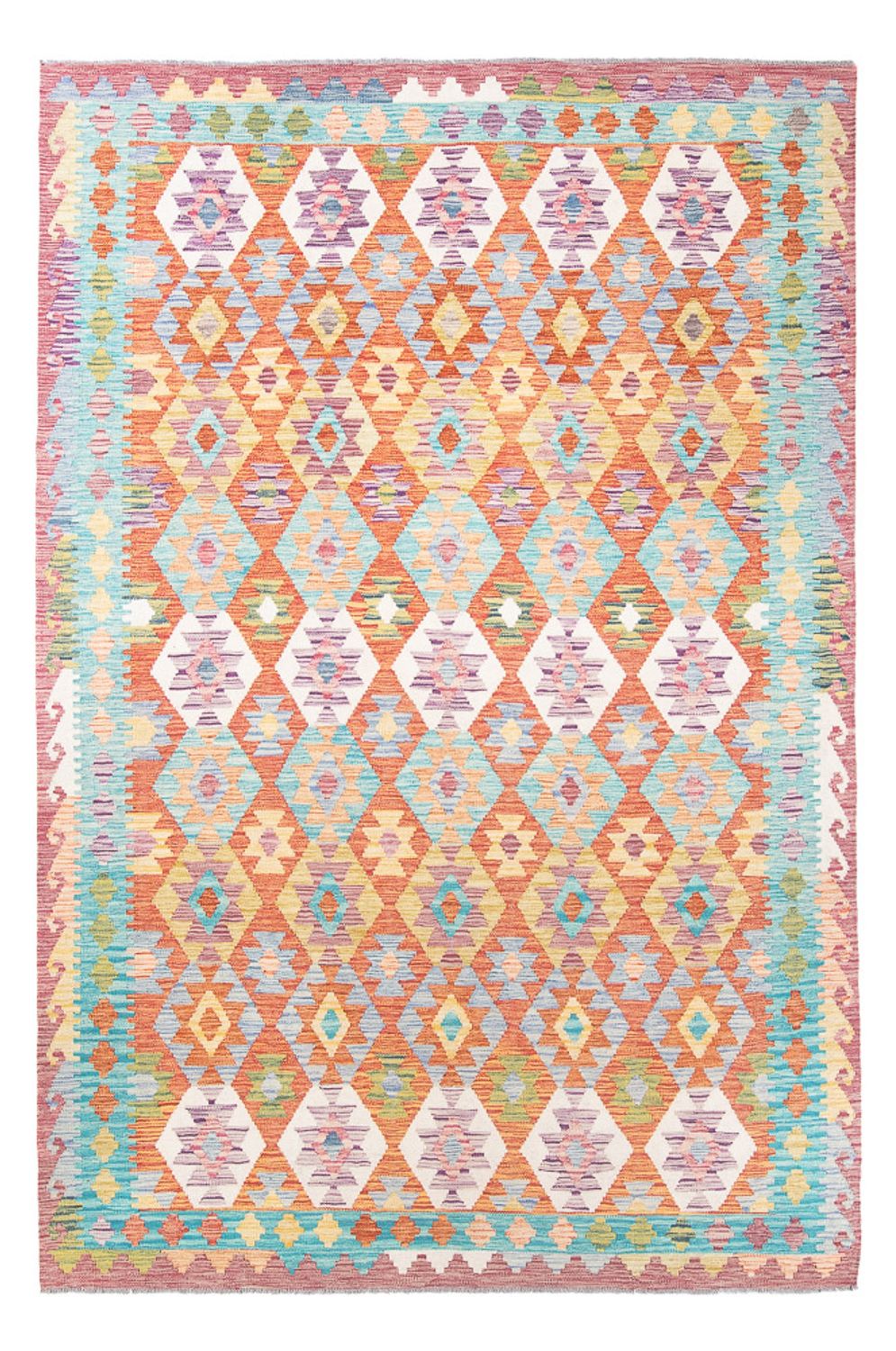 Tappeto Kelim - Splash - 298 x 199 cm - multicolore