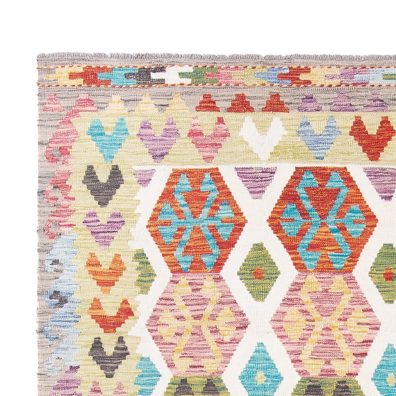 Tappeto Kelim - Splash - 305 x 203 cm - multicolore