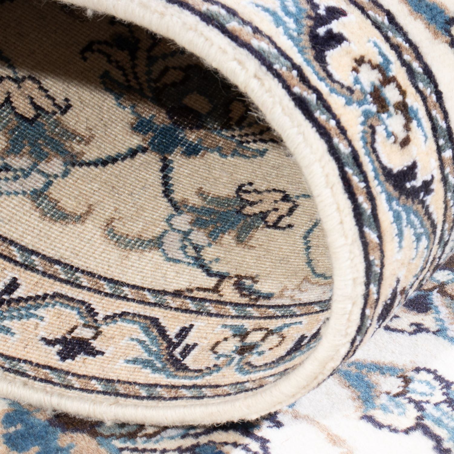 Tappeto corsia Tappeto Persero - Nain - 264 x 74 cm - crema