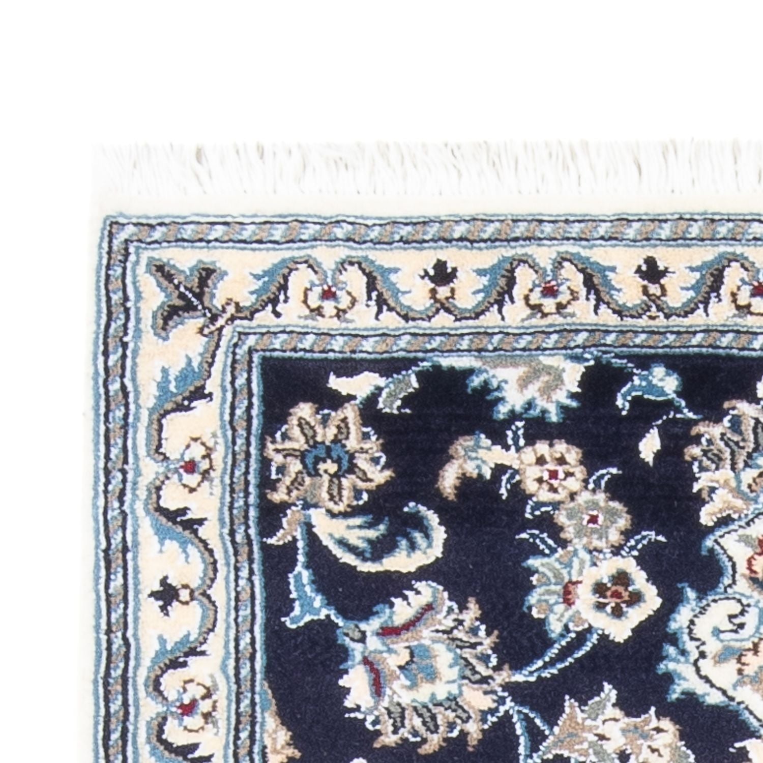 Tappeto corsia Tappeto Persero - Nain - 190 x 79 cm - blu scuro
