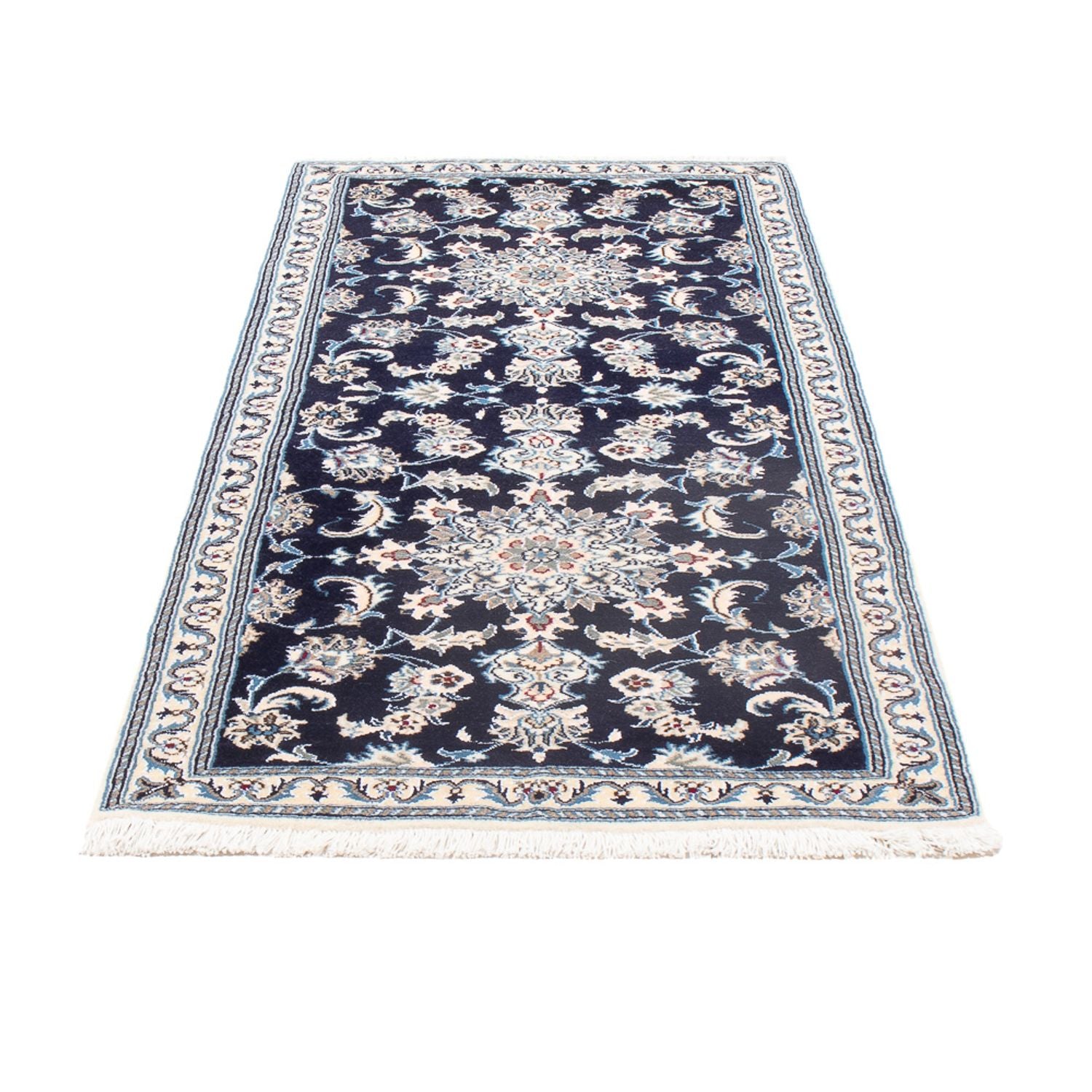 Tappeto corsia Tappeto Persero - Nain - 190 x 79 cm - blu scuro