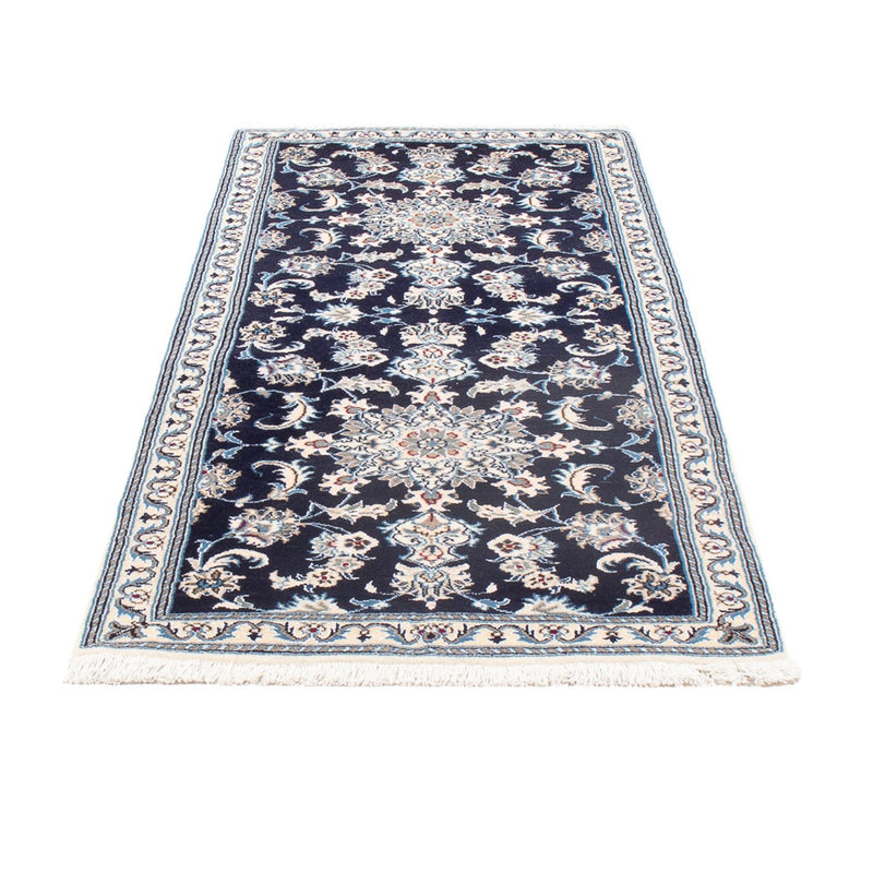 Tappeto corsia Tappeto Persero - Nain - 190 x 79 cm - blu scuro