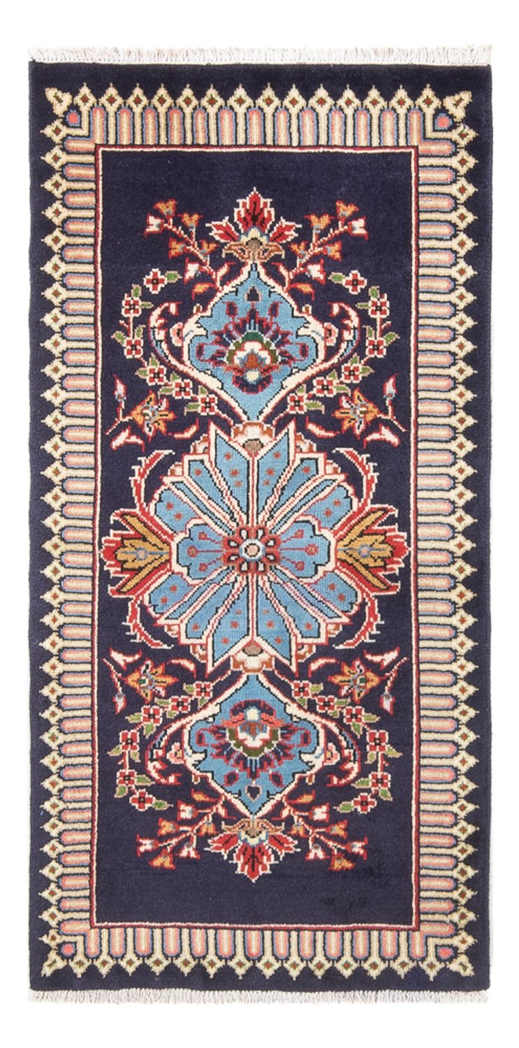 Tappeto Persero - Keshan - 128 x 64 cm - blu scuro