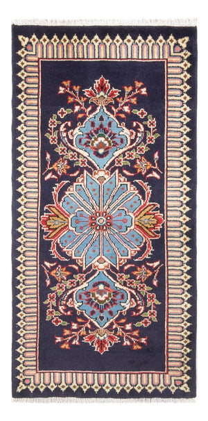 Tappeto Persero - Keshan - 128 x 64 cm - blu scuro