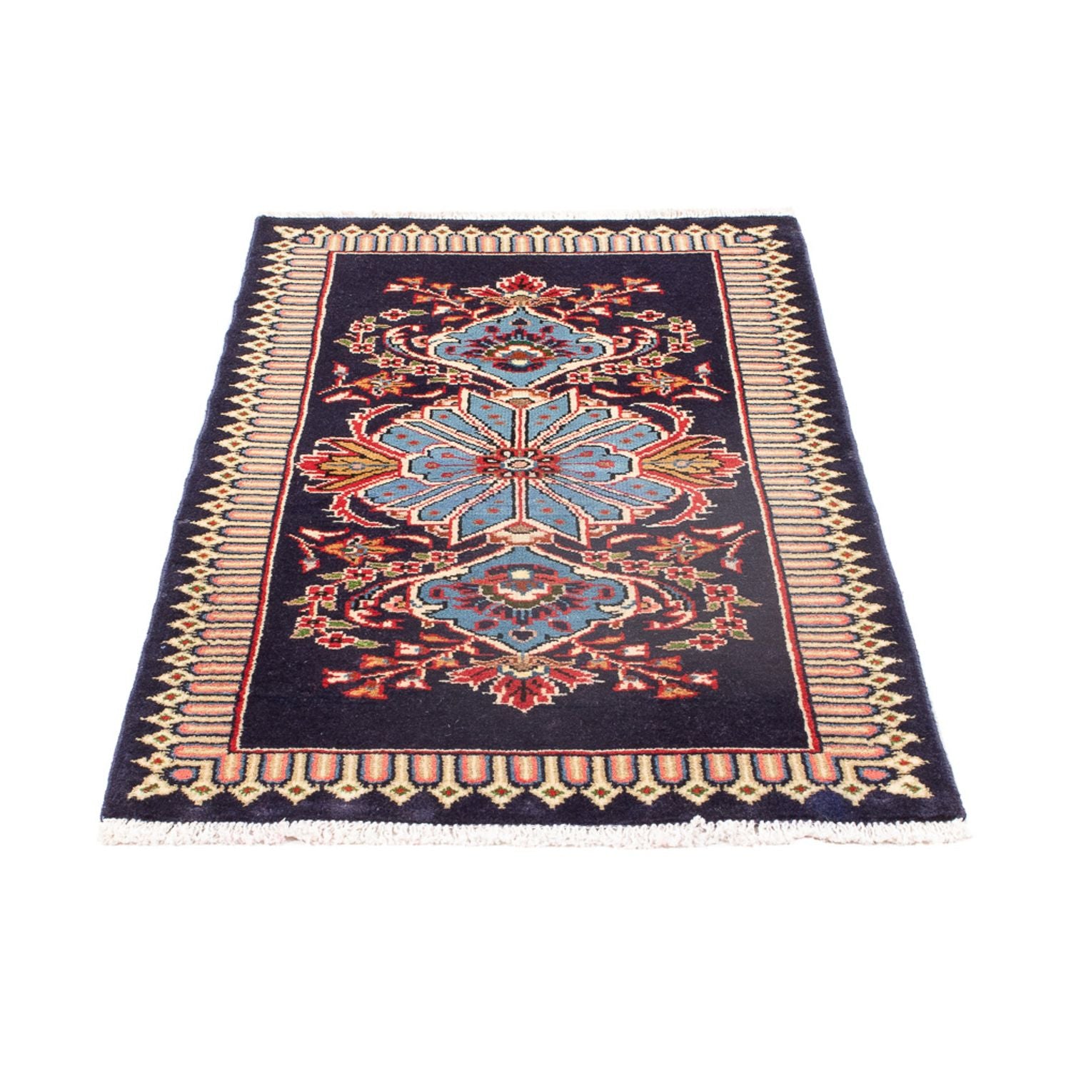 Tappeto Persero - Keshan - 128 x 64 cm - blu scuro