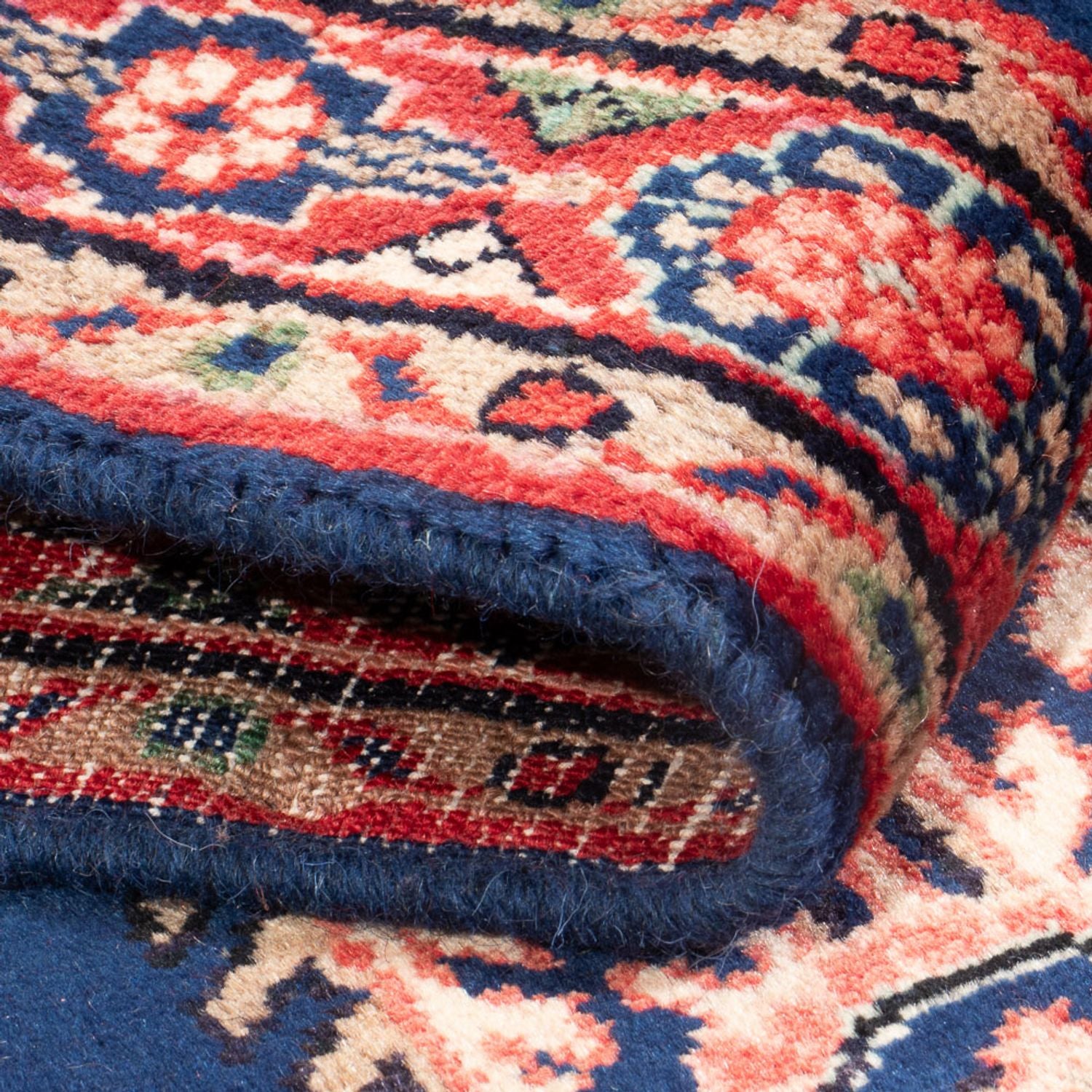 Tappeto corsia Tappeto Persero - Nomade - 204 x 96 cm - blu scuro
