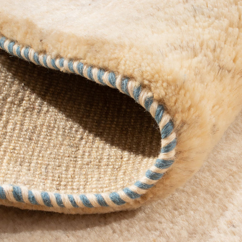 Tappeto Gabbeh - Persero - 127 x 83 cm - bianco naturale