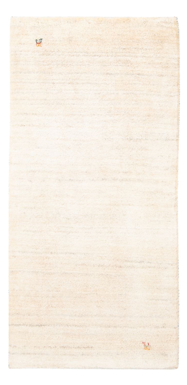 Tappeto Gabbeh - Persero - 146 x 73 cm - bianco naturale