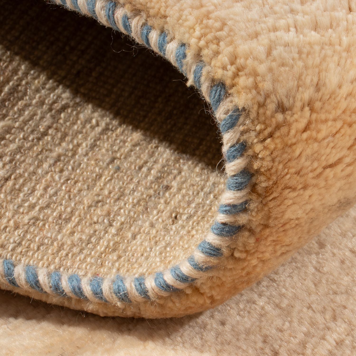 Tappeto Gabbeh - Persero - 144 x 71 cm - bianco naturale